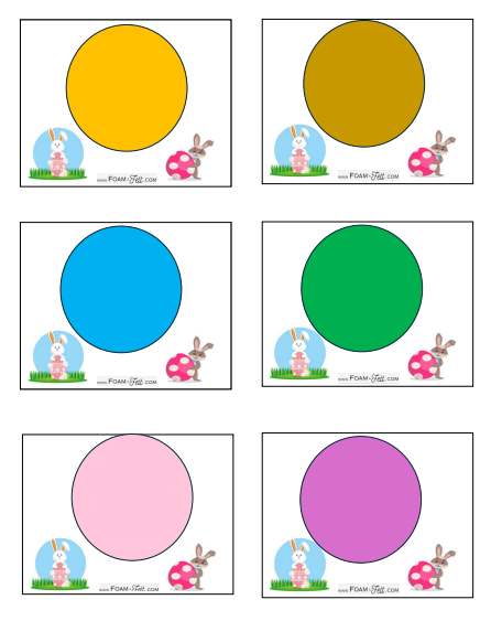 Write the Room- Easter- Shapes and Colors Activity Digital Download