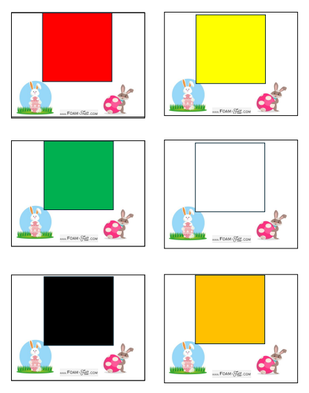 Write the Room- Easter- Shapes and Colors Activity Digital Download