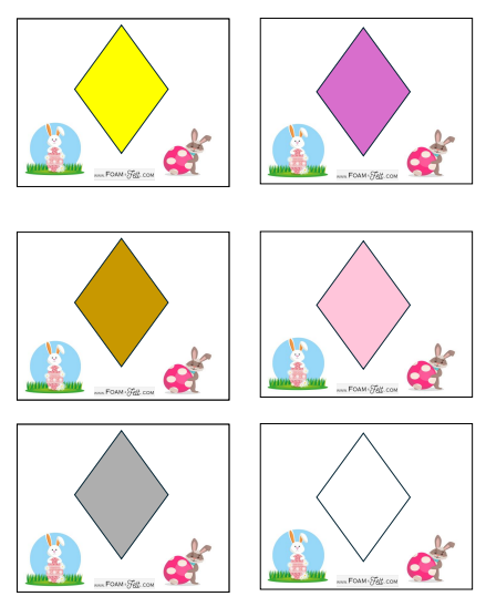 Write the Room- Easter- Shapes and Colors Activity Digital Download