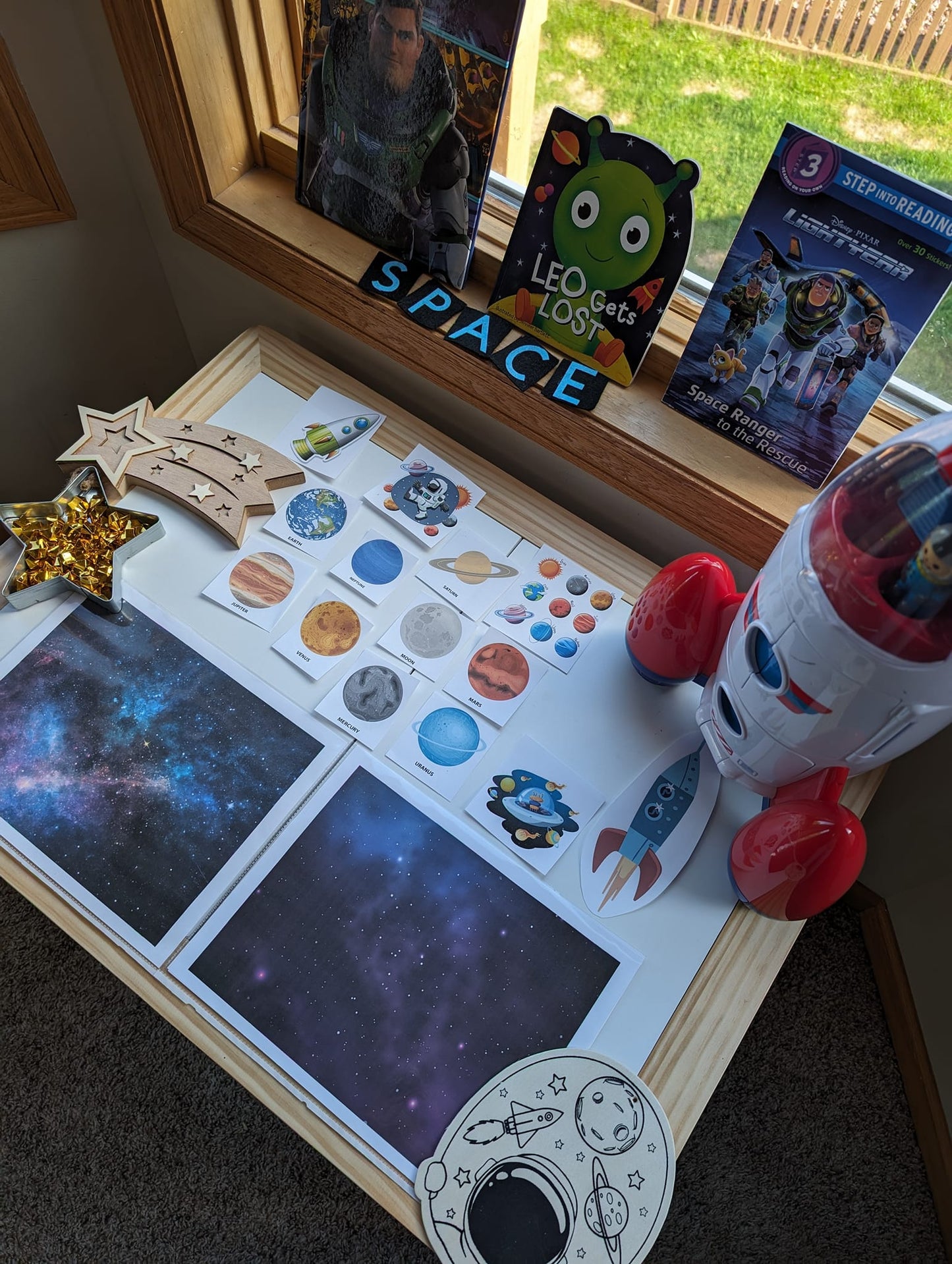 Space Themed Sensory Table Digital Download