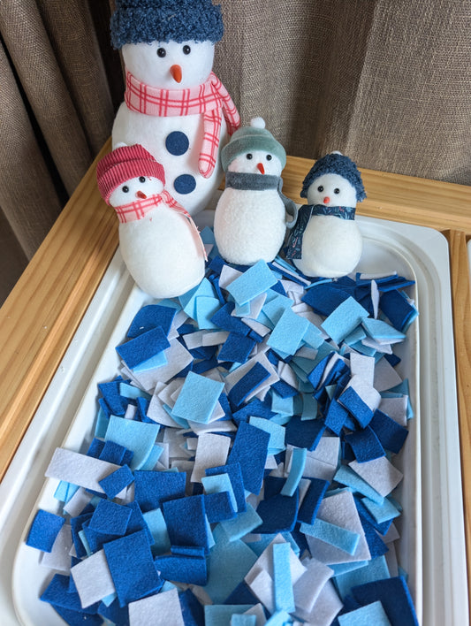 Felt sensory table filler-Winter